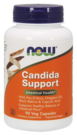 NOW® Foods NOW Candida Support, 90 rostlinných kapslí