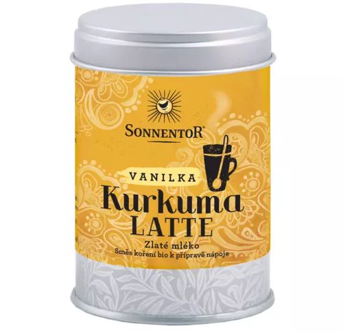 Sonnentor Kurkuma Latte - vanilka BIO, 60 g dóza *CZ-BIO-001 certifikát