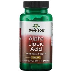 Swanson Alpha Lipoic Acid, 600 mg, 60 kapslí