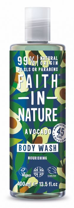 Faith in Nature - Přírodní sprchový gel s avokádovým olejem 400 ml