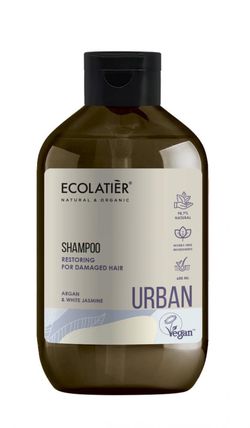 ECOLATIER URBAN - Obnovující šampon pro poškozené vlasy – Arganový olej a Bílý Jasmín, 600 ml