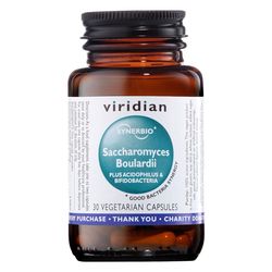Viridian Saccharomyces Boulardii 30 kapslí (cestovní probiotika)