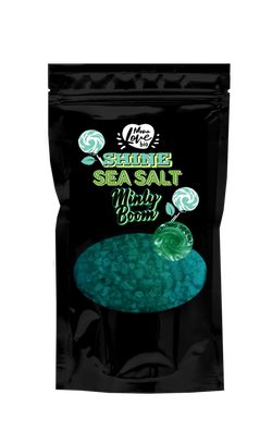 BISOU - Třpytivá mořská sůl do koupele - Minty Boom, 250 g