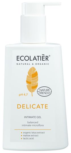 ECOLATIER - Gel pro intimní hygienu - Organický lotosový extrakt, 250 ml