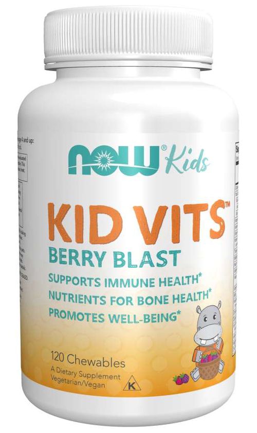 Now® Foods NOW Kid Vits, Berry blast, Multivitamín pro děti, 120 žvýkacích pastilek