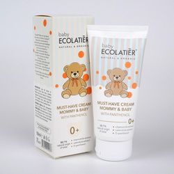 ECOLATIER - Esenciální krém s panthenolem pro miminko a maminku 0+, 100 ml