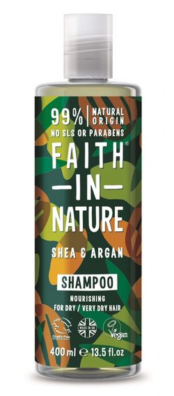 Faith in Nature - Šampon argan a bambucké máslo 400 ml