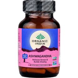 Organic India Ašvaganda vitalita sex a energie 60 kapslí *IN-BIO-149 certifikát