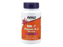 NOW® Foods NOW MK-7 Vitamin K2, 100 mcg, 60 rostlinných kapslí