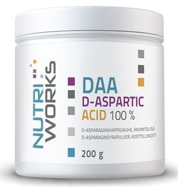 NutriWorks DAA D-Aspartic Acid, kyselina d-Asparagová, 200g