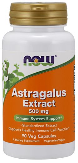 NOW® Foods NOW Astragalus Extrakt (Kozinec), 500 mg, 90 veg. kapslí