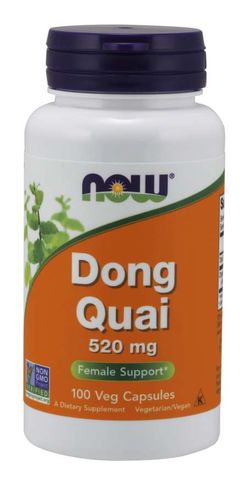 Now® Foods NOW Dong Quai (Andělika čínská), 520 mg, 100 rostlinných kapslí