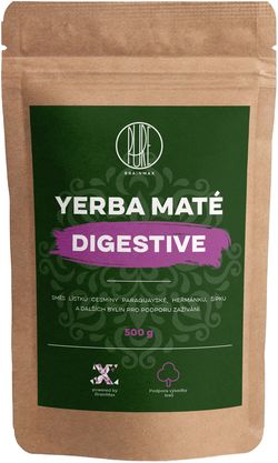 BrainMax Pure Organic Yerba Maté - Digestive, 500 g
