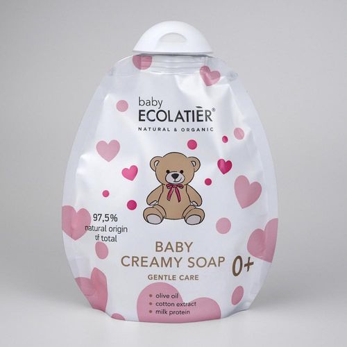 ECOLATIER - Dětské jemné krémové mýdlo 0+ -  náhradní náplň, 250 ml