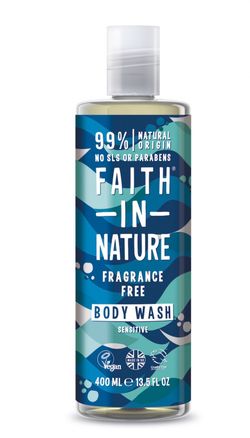 Faith in Nature - Přírodní sprchový gel bez parfemace - hypoalergenní 400ml