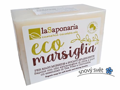 laSaponaria - Marseillské mýdlo na ruční praní BIO (200 g)