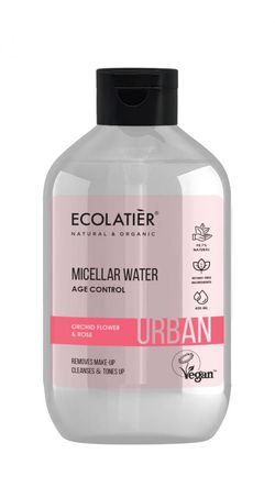 ECOLATIER URBAN - Odličovací micelární voda pro zralou pleť -  Květ Orchideje a Růže,  400 ml