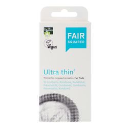 FAIR SQUARED - Veganský přírodní kondom - UltraThin Počet ks v balení: 10ks