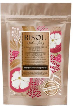 BISOU - Třpytivý kávový peeling - korekce kůže, 200 g