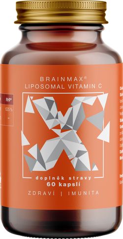 BrainMax Liposomal Vitamin C, Lipozomální Vitamín C, 500 mg, 60 rostlinných kapslí