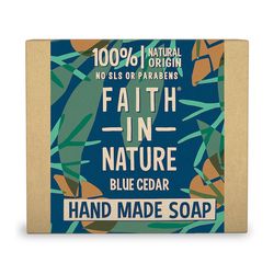Faith in Nature Faith For Men - Tuhé mýdlo Modrý cedr 100g