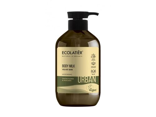 Ecolatiér Urban - Tělové mléko na suchou a citlivou pokožku, kaktusový květ a avokádo, 400 ml