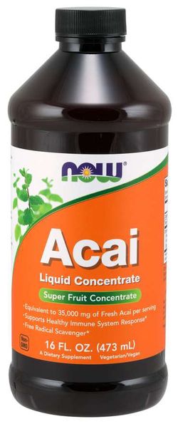 Now® Foods NOW Acai Liquid Concentrate (Koncentrát Acai), 473 ml