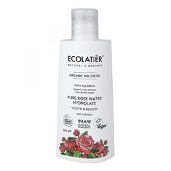 ECOLATIER - Růžová pleťová voda - Anti-aging - zralá pleť - organická Divoká růže, 150 ml