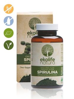 Ekolife Natura - Algae Spirulina Organic 240 tablet (Bio řasa spirullina) *SI-EKO-003 certifikát