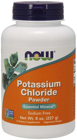 Now® Foods NOW Potassium Chloride Powder (draslík jako chlorid draselný prášek), 227g