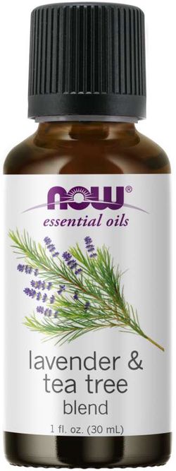 NOW® Foods NOW Essential Oil, Lavender & Tea Tree Oil (éterický levandulový + tea tree olej), 30 ml