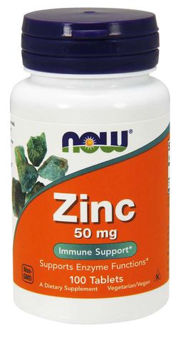 Now® Foods NOW Zinc (zinek glukonát) 50 mg, 100 tablet