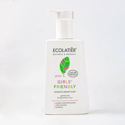 ECOLATIER - Krémové mýdlo - intimní hygiena pro dívky, 250 ml