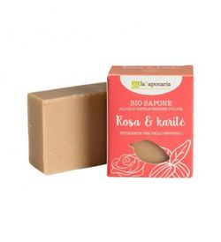laSaponaira laSaponaria - Tuhé olivové mýdlo BIO - Růžový olej a bambucké máslo, 100 g