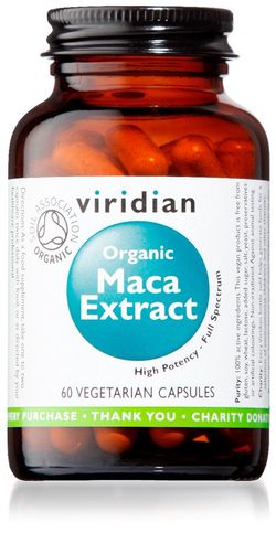 Viridian Maca Extract 60 kapslí Organic *CZ-BIO-001 certifikát