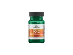 Swanson Vitamin K2 jako MK-7 Natural, 100 mcg, 30 softgelových kapslí